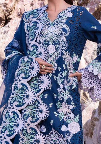 Akbar Aslam Blue Bell Pakistani Luxury Lawn Dress - db25518