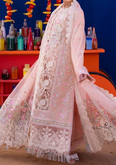 Akbar Aslam Blue Bell Pakistani Luxury Lawn Dress