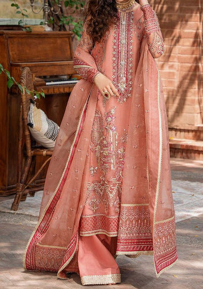 Akbar Aslam Mehrbano Pakistani Luxury Organza Dress - db24736