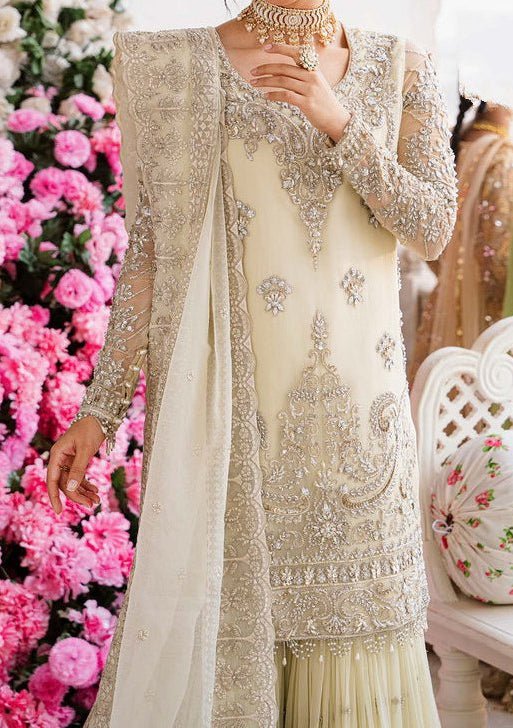 Akbar Aslam Nahla Pakistani Luxury Chiffon Dress - db24720
