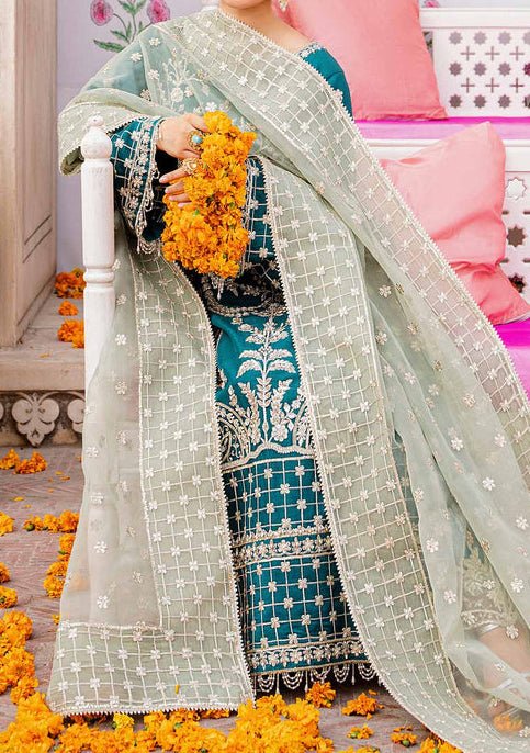Akbar Aslam Zohra Pakistani Luxury Raw Silk Dress - db24725