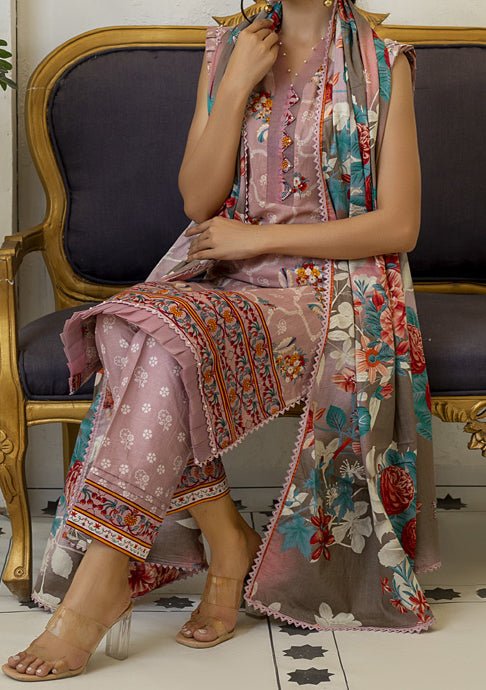 Alzohaib Designer Anum Printed Pakistani Lawn Dress - db19896