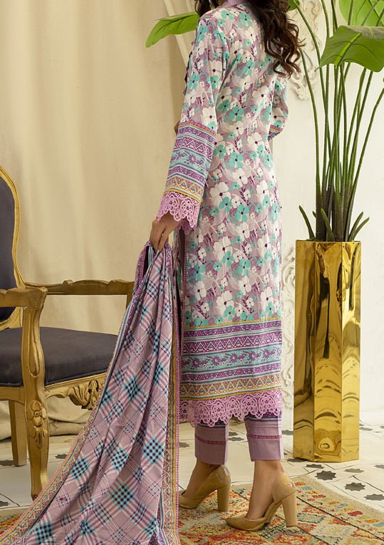 Alzohaib Designer Anum Printed Pakistani Lawn Dress - db19886