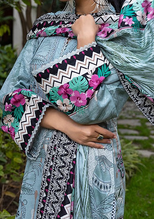 Alzohaib Designer Anum Printed Pakistani Lawn Dress - db18294