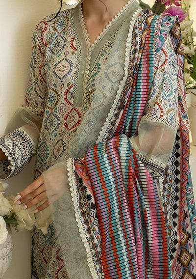 Alzohaib Designer Anum Printed Pakistani Lawn Dress - db19890