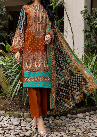 Alzohaib Designer Anum Printed Pakistani Lawn Dress - db18308