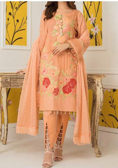 Alzohaib Embroidered Pakistani Lawn Dress: Deshi Besh.
