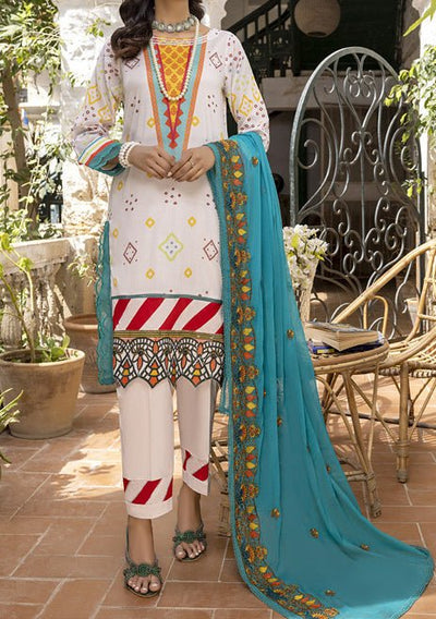 Alzohaib Rung Pakistani Embroidered Lawn - db23335