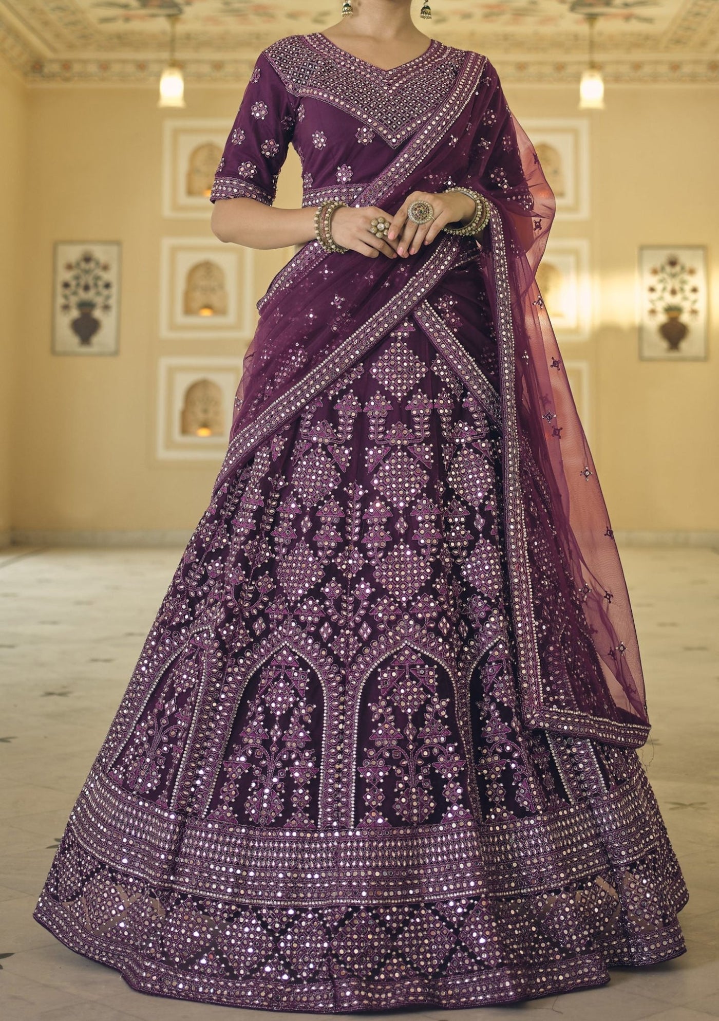 Arya Designs Poshak Bridal Wear Lehenga Choli - db18549