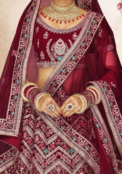 Arya Designs Pratha Bridal Wear Lehenga Choli - db20133