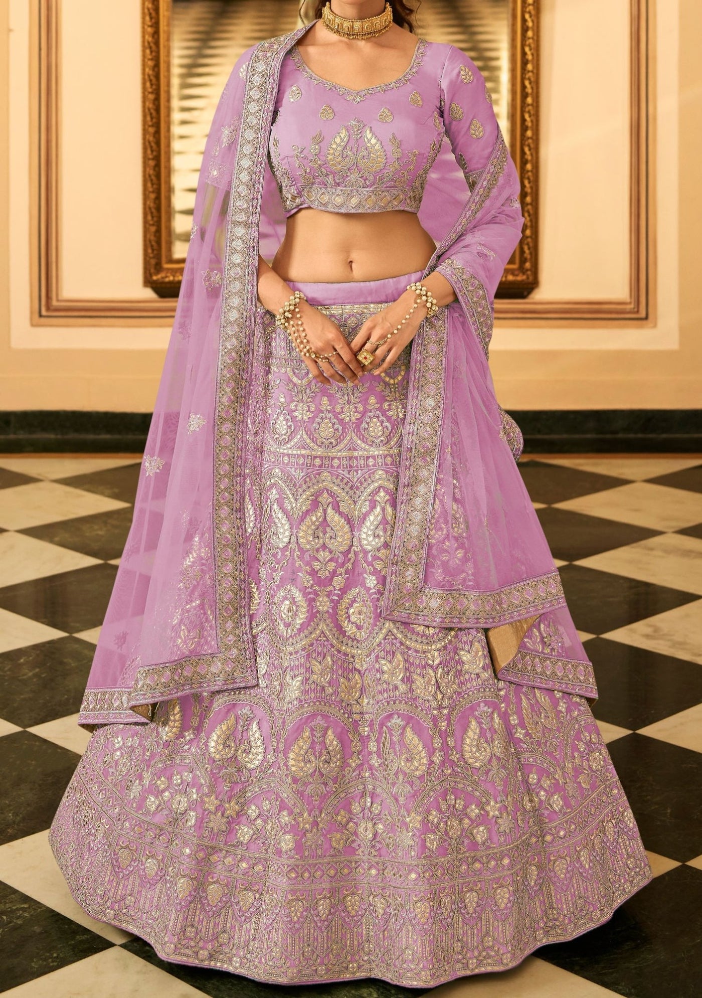 Arya Designs Vastrey Bridal Wear Lehenga Choli - db17900