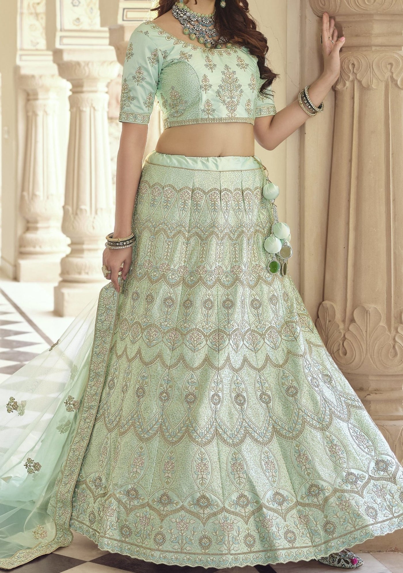 Arya Designs Zara Bridal Wear Lehenga Choli - db18554