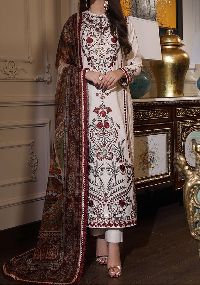 Asim Jofa Aira Pakistani Cambric Dress - db23500
