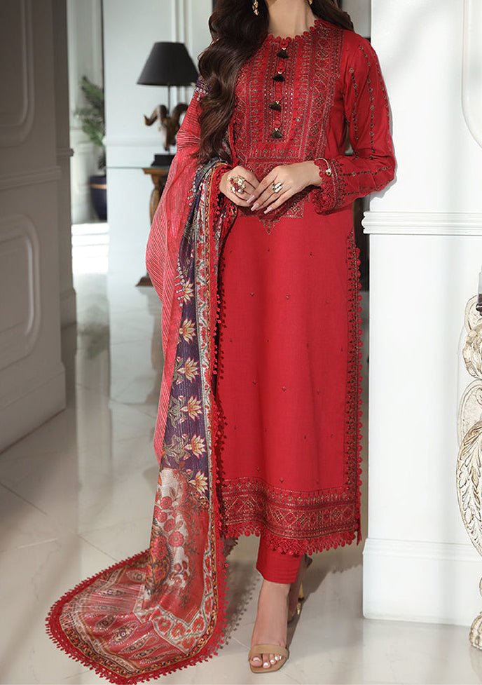 Asim Jofa Aira Pakistani Cambric Dress - db23492
