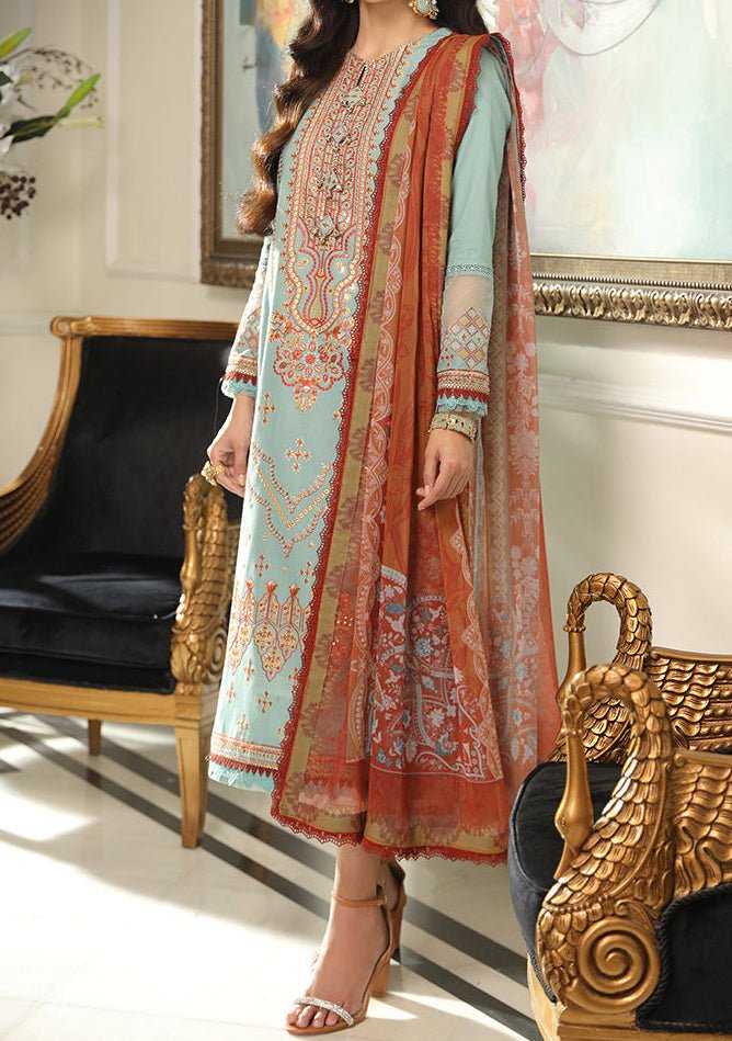 Asim Jofa Aira Pakistani Cambric Dress - db23507