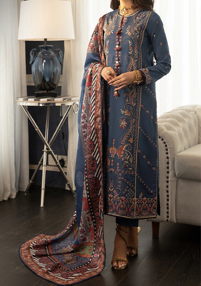 Asim Jofa Aira Pakistani Cambric Dress - db23496
