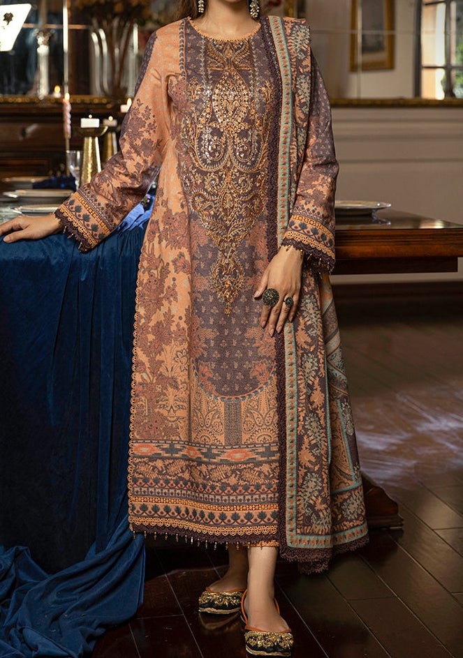 Asim Jofa Asra Pakistani Dress With Winter Shawl - db24238