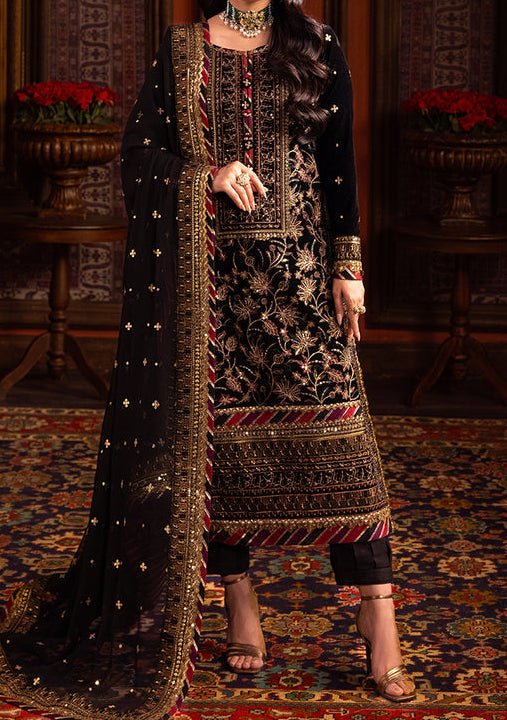 Asim Jofa Makhmal Pakistani Velvet Dress - db24385