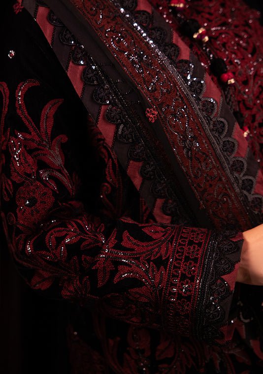 Asim Jofa Makhmal Pakistani Velvet Dress - db24389