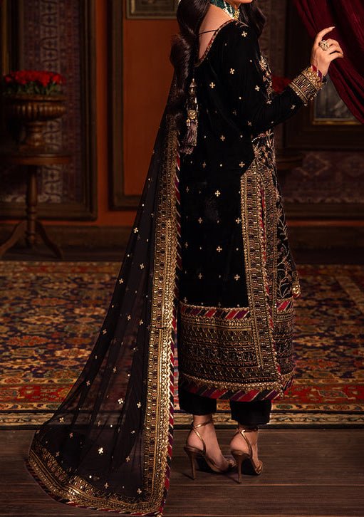 Asim Jofa Makhmal Pakistani Velvet Dress - db24389