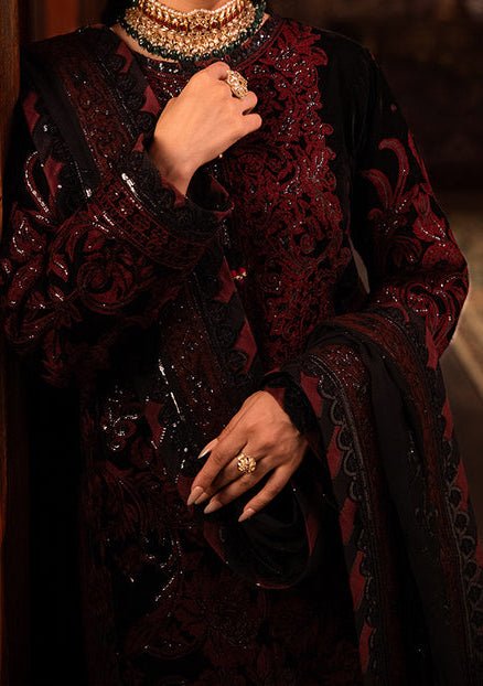 Asim Jofa Makhmal Pakistani Velvet Dress - db24389