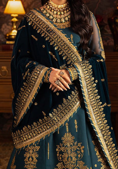 Asim Jofa Makhmal Pakistani Velvet Lehenga Suit - db24384