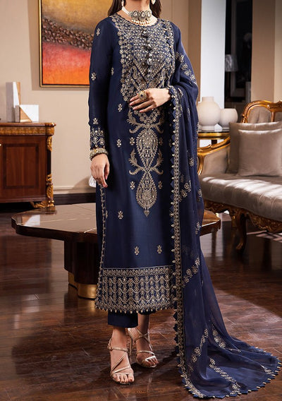 Asim Jofa Rang E Noor Pakistani Lawn Silk Dress - db24196