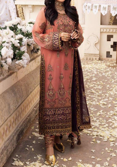 Asim Jofa Shehnai Festive Pakistani Chiffon Dress - db25025