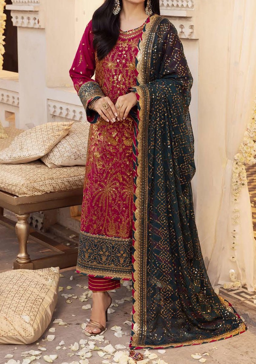 Asim Jofa Shehnai Festive Pakistani Raw Silk Dress - db25031