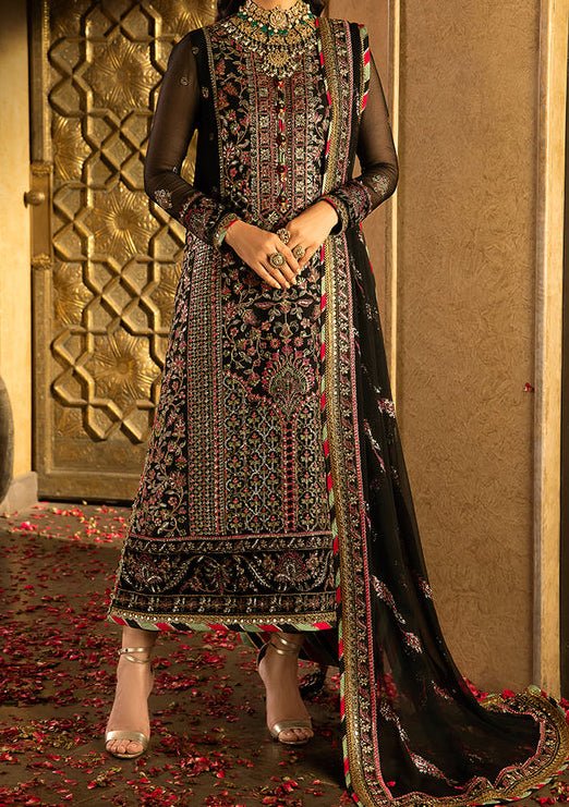 Asim Jofa Velvet Festive Pakistani Chiffon Dress - db24114