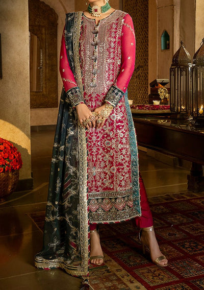 Asim Jofa Velvet Festive Pakistani Chiffon Dress - db24119