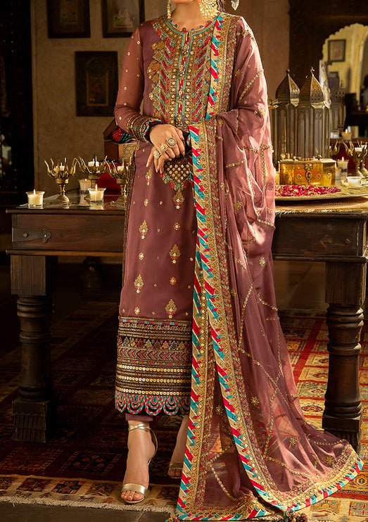 Asim Jofa Velvet Festive Pakistani Chiffon Dress - db24115
