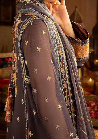 Asim Jofa Velvet Festive Pakistani Chiffon Dress - db24117