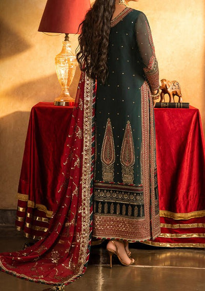 Asim Jofa Velvet Festive Pakistani Chiffon Dress - db24123
