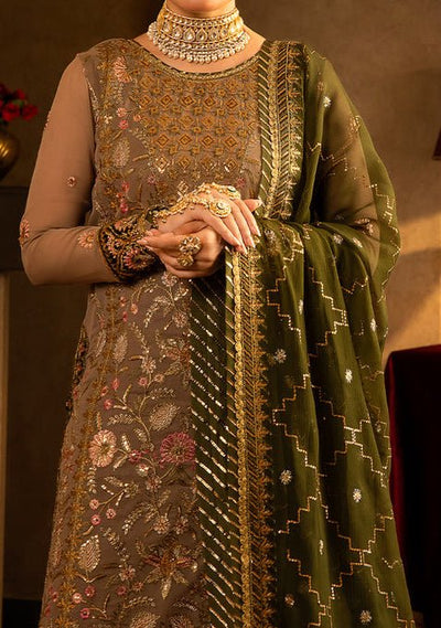 Asim Jofa Velvet Festive Pakistani Chiffon Dress - db24118