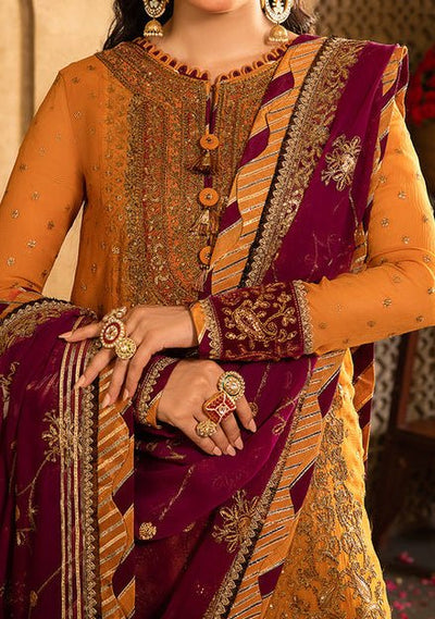 Asim Jofa Velvet Festive Pakistani Chiffon Dress - db24120