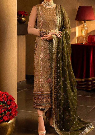 Asim Jofa Velvet Festive Pakistani Chiffon Dress - db24118