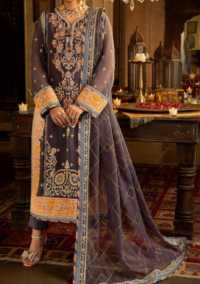 Asim Jofa Velvet Festive Pakistani Chiffon Dress - db24117