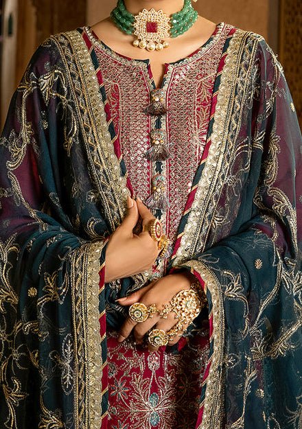 Asim Jofa Velvet Festive Pakistani Chiffon Dress - db24119