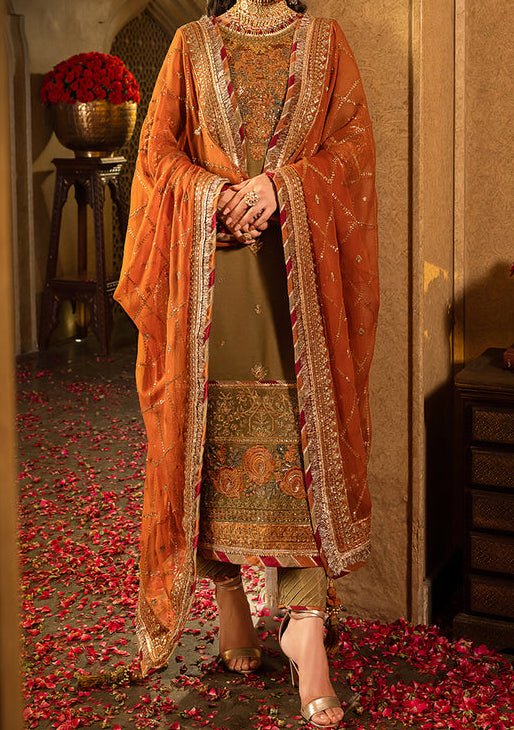 Asim Jofa Velvet Festive Pakistani Chiffon Dress - db24121