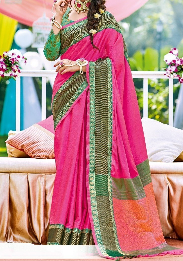 Aura Designer Jacquard Cotton Silk Saree - db10521