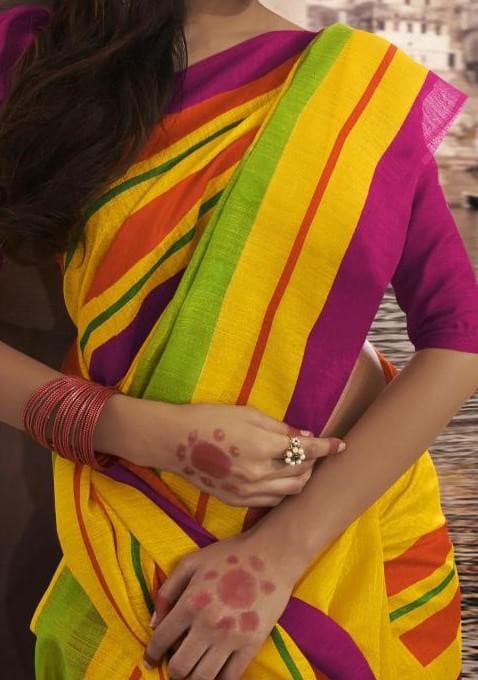 Bhagalpuri And Varansi Designer Silk Saree: Deshi Besh.