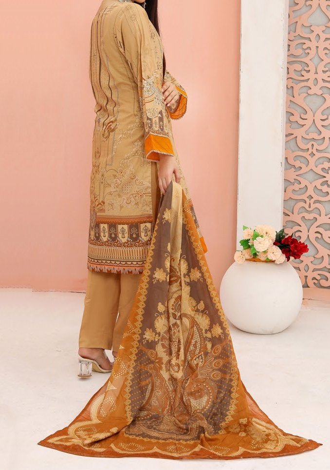 Bin Hameed Abia Ready Made Embroidered Lawn Dress - db25364