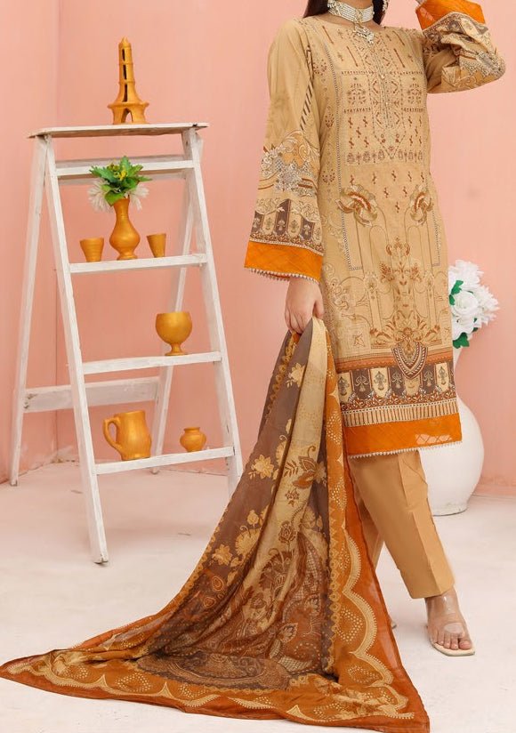 Bin Hameed Abia Ready Made Embroidered Lawn Dress - db25364