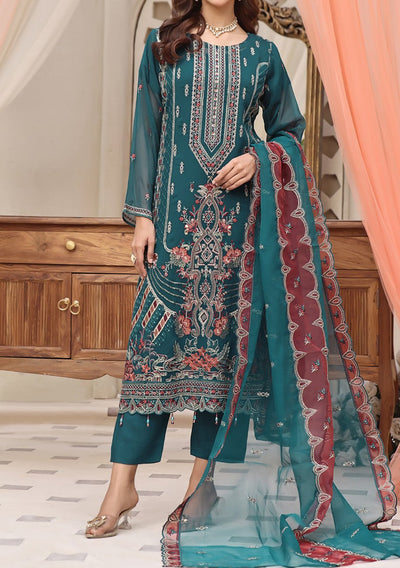 Bin Hameed Aira Heavy Embroidered Chiffon Dress - db24977