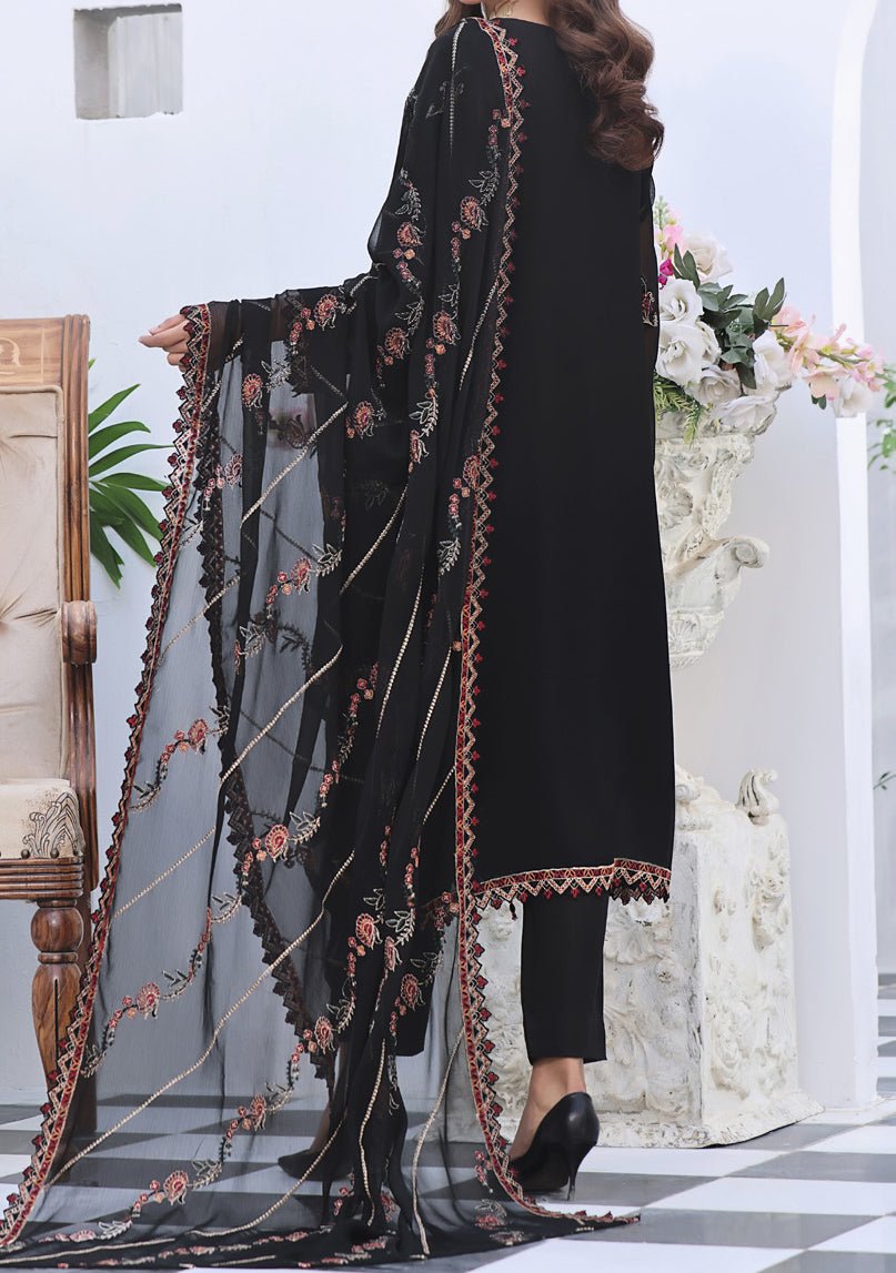 Bin Hameed Aira Heavy Embroidered Chiffon Dress - db24980