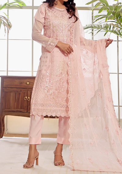 Bin Hameed Aleena Heavy Embroidered Chiffon Dress - db25137
