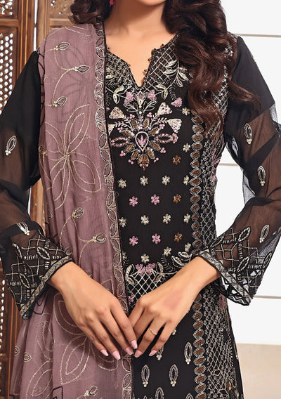 Bin Hameed Aleena Heavy Embroidered Chiffon Dress - db25133