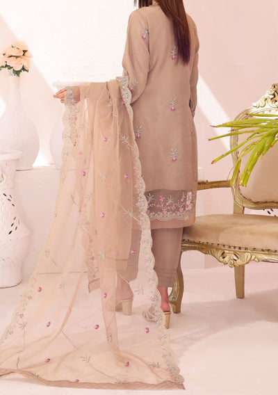 Bin Hameed Gul E Lala Heavy Embroidered Organza Dress - db25670