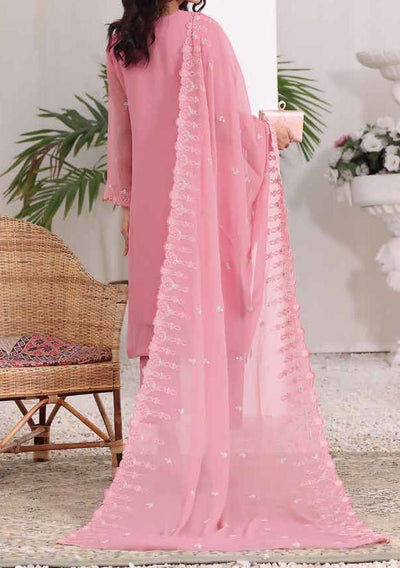 Bin Hameed Maahirah Heavy Embroidered Chiffon Dress - db25142